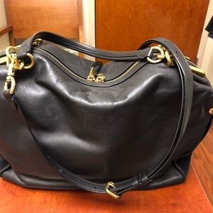 Coach Darla black with black Suede detail